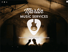 Tablet Screenshot of martinmusicservices.com